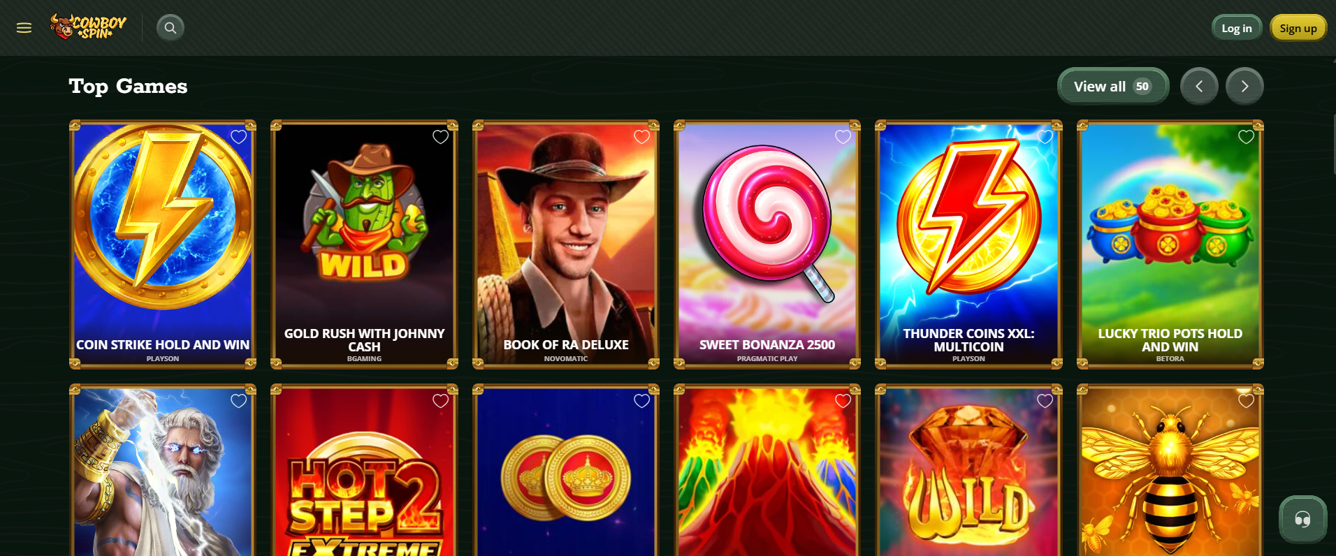 Cowboyspin Casino Slot Games